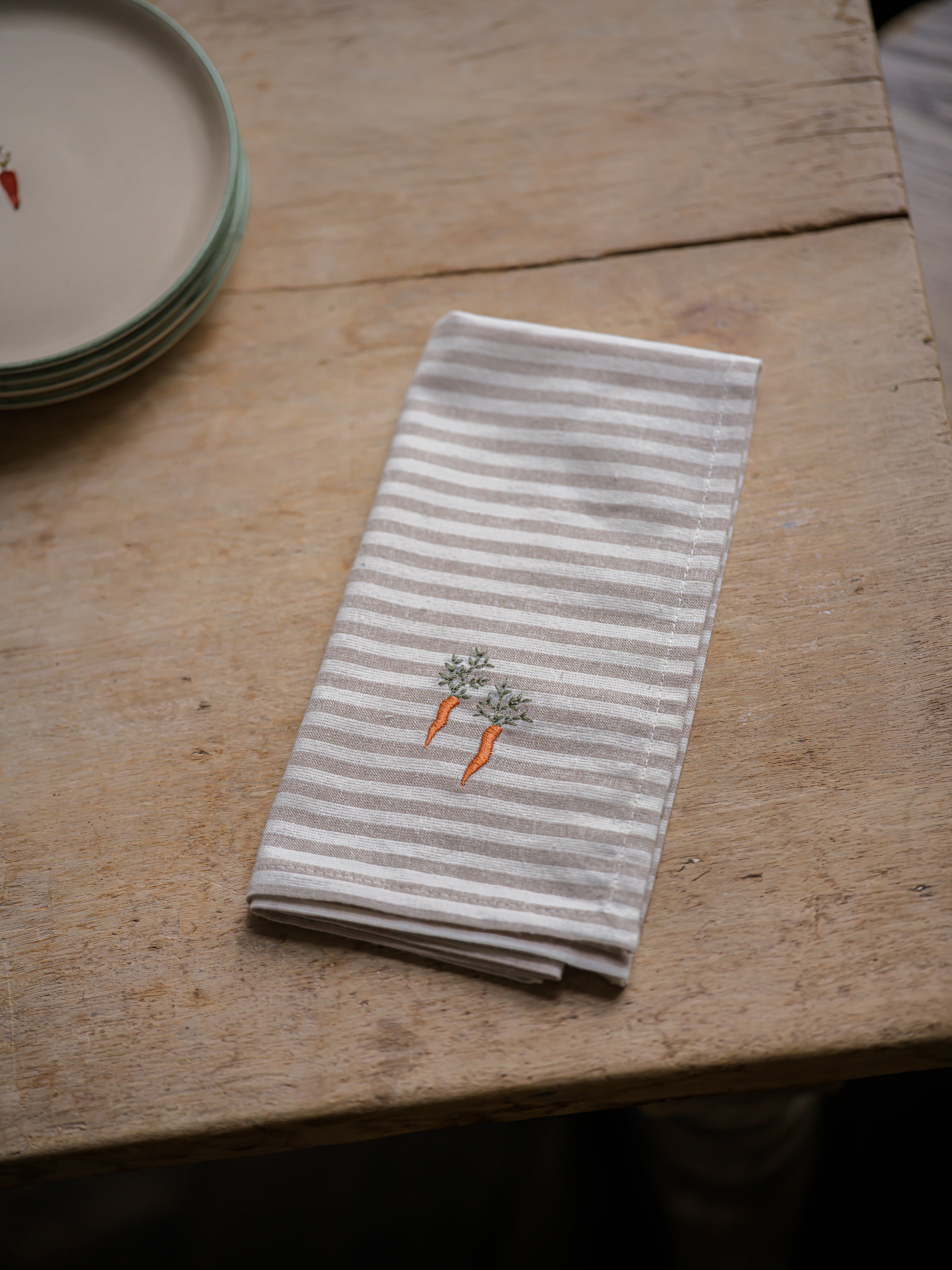 The Kitchen Garden Carrot Napkins - Set of 4 curated home decor piece by Parkminster Living