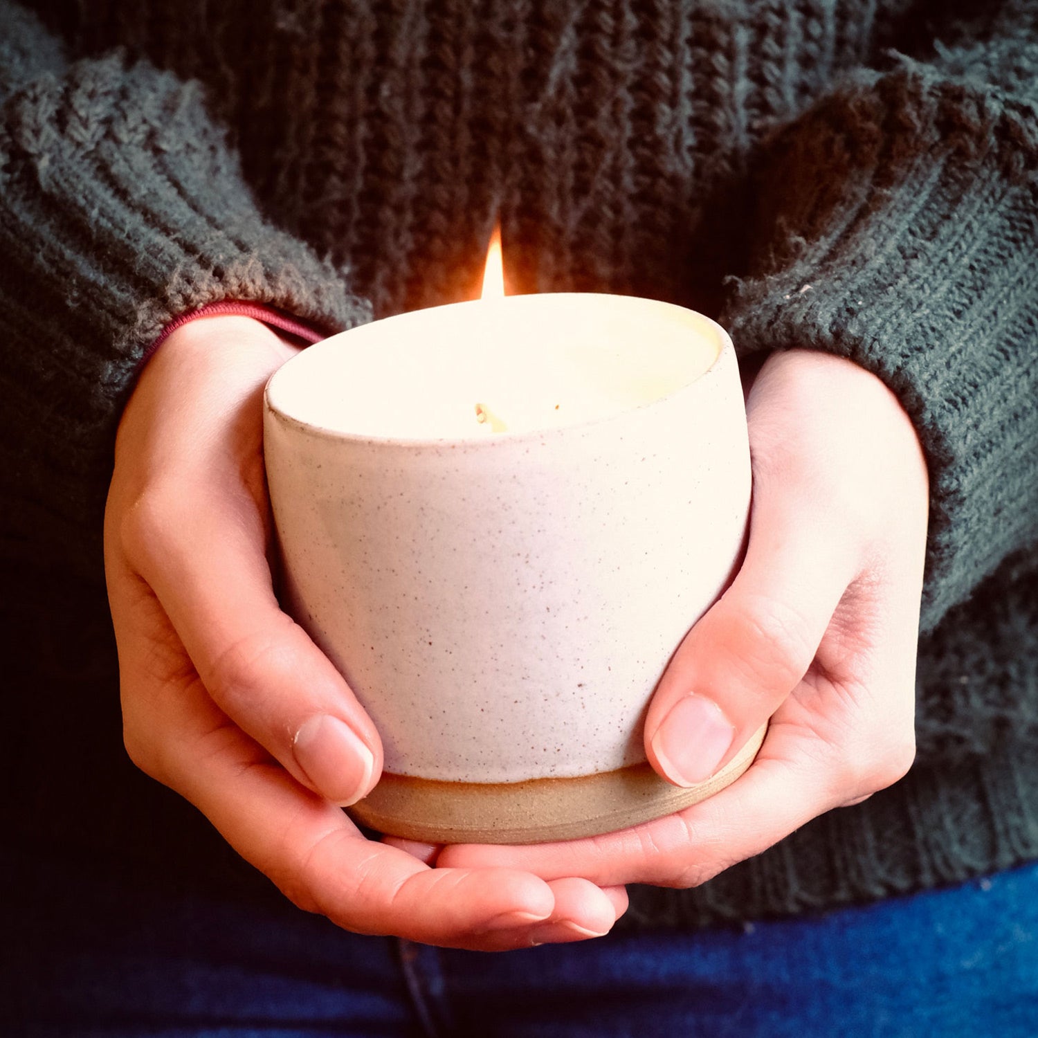 Parkminster Home Fragrance Co. handcrafted ceramic pot candle made with natural soy wax and plant-based fragrances, offering an authentic, eco-friendly experience.