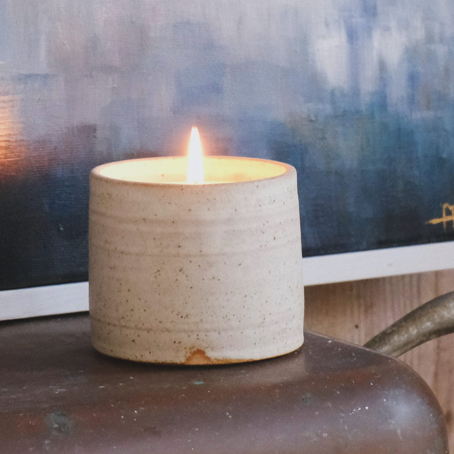 Handcrafted Kneebone Pottery Ceramic Candle with natural soy wax and botanical fragrances, made in our Fragrance Workshop for a clean, authentic burn. Parkminster