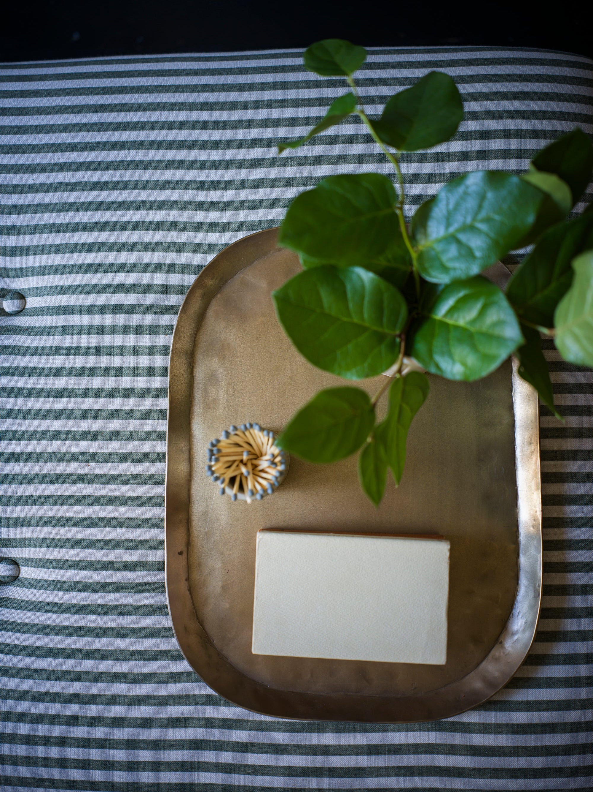 Large Brass Tray curated home decor piece by Parkminster Living