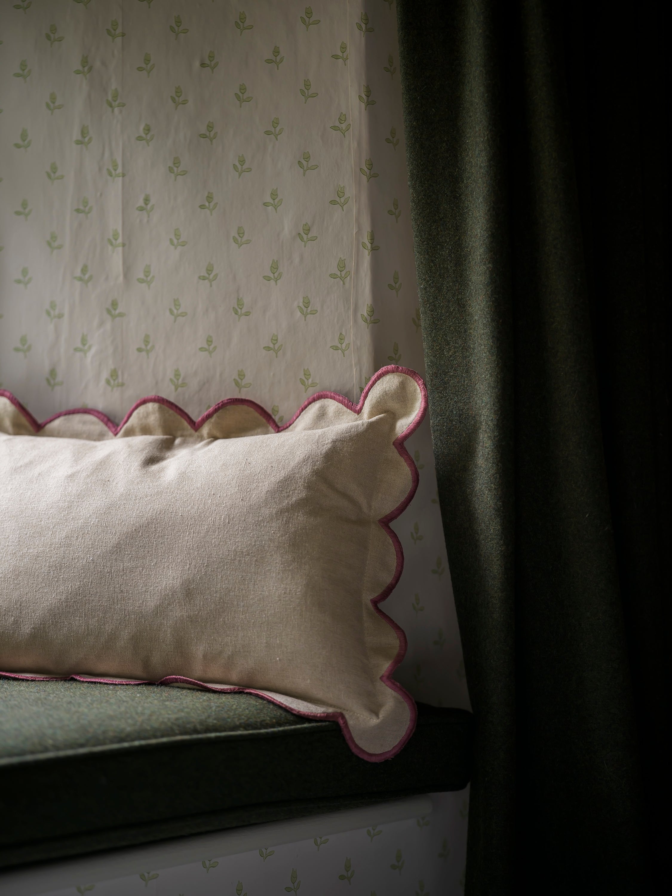 Scallop Cushion - Pomegranate curated home decor piece by Parkminster Living