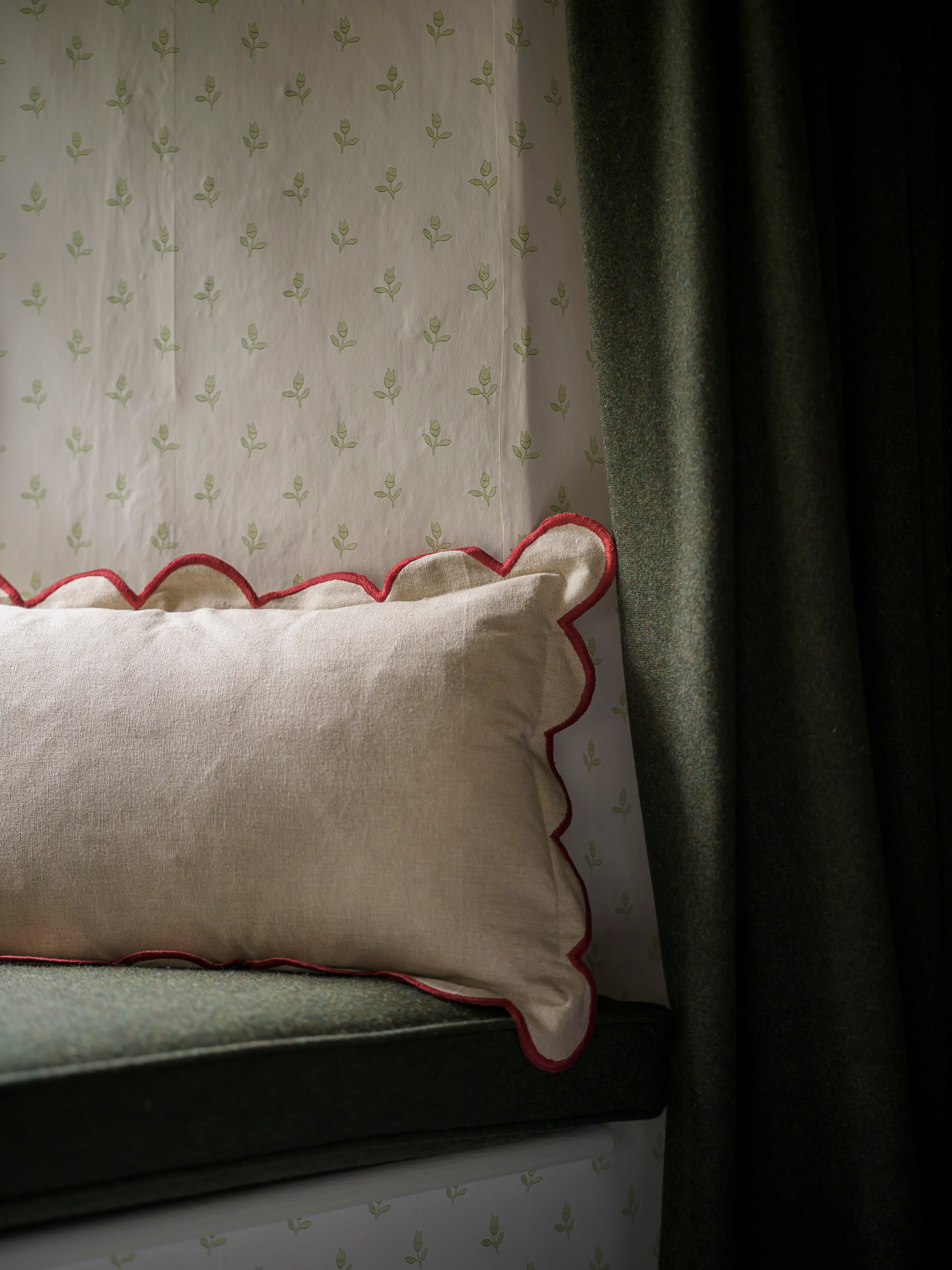 Scallop Cushion -Rust curated home decor piece by Parkminster Living