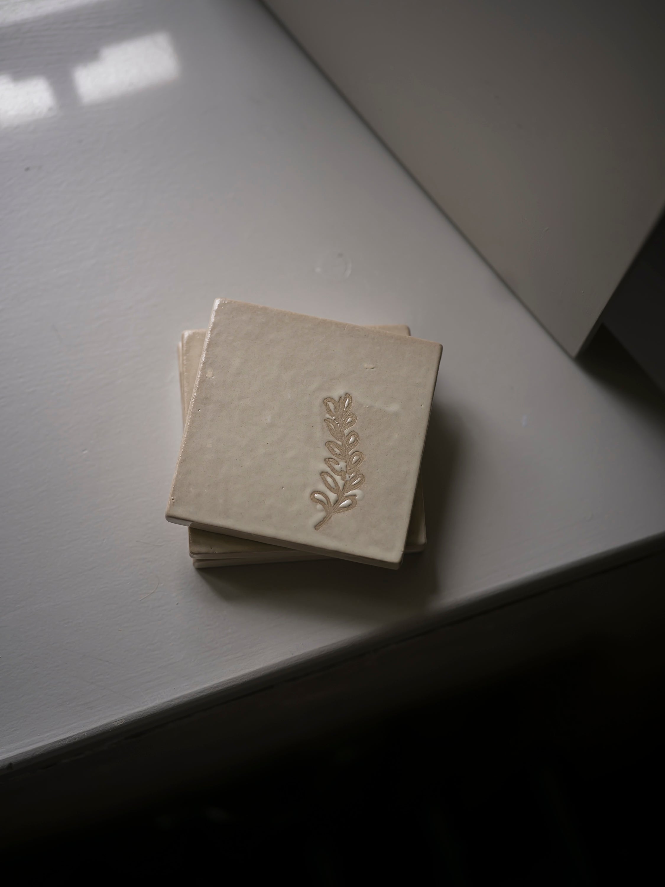 Studio Pottery Coaster - Rosemary curated home decor piece by Parkminster Living