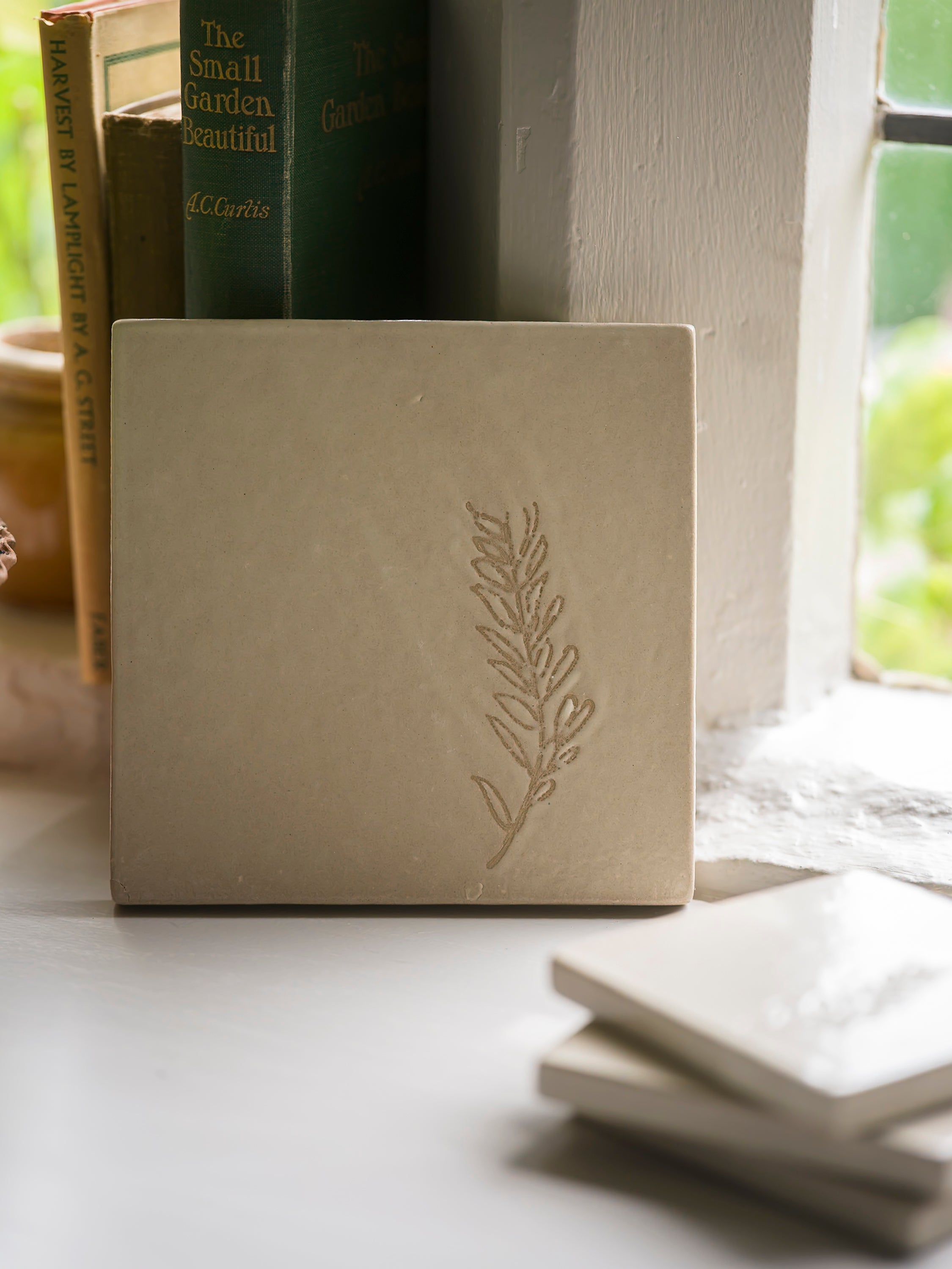 Studio Pottery Tile/Stand - Rosemary curated home decor piece by Parkminster Living