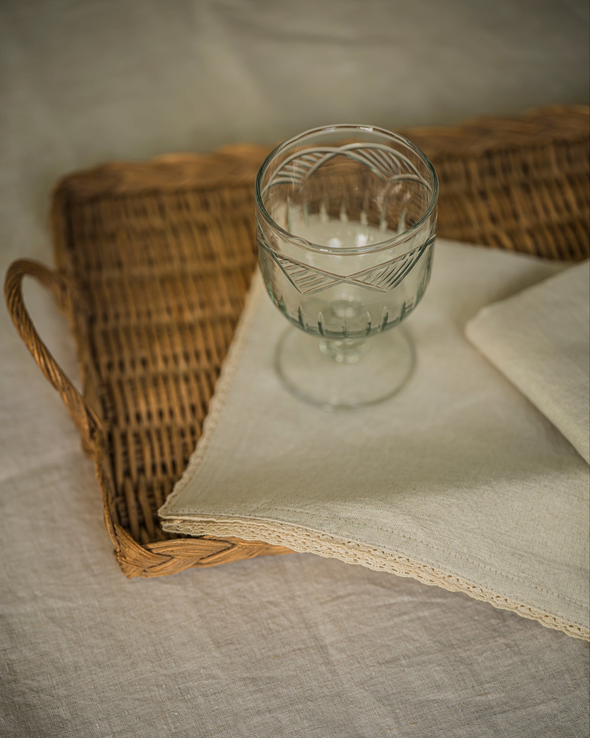 Handblown Water Glass - Scalloped curated home decor piece by Parkminster Living