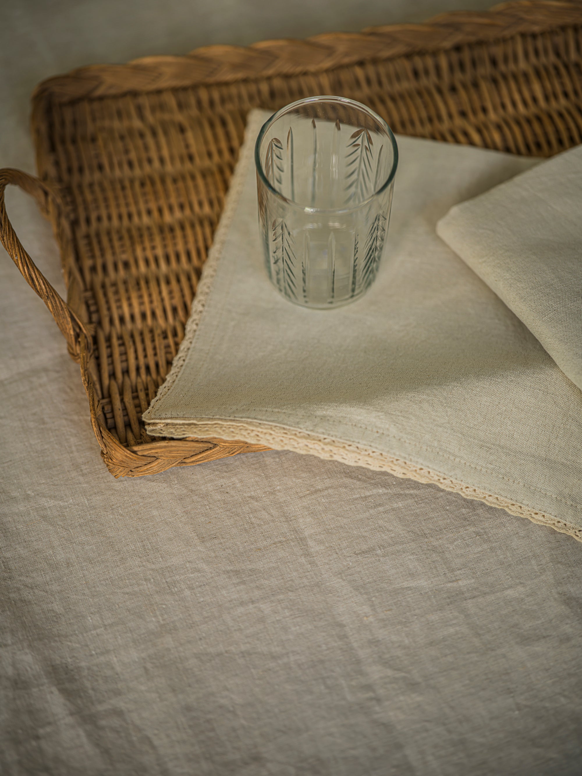 Handblown Glass Tumbler - Scandi Stripe curated home decor piece by Parkminster Living