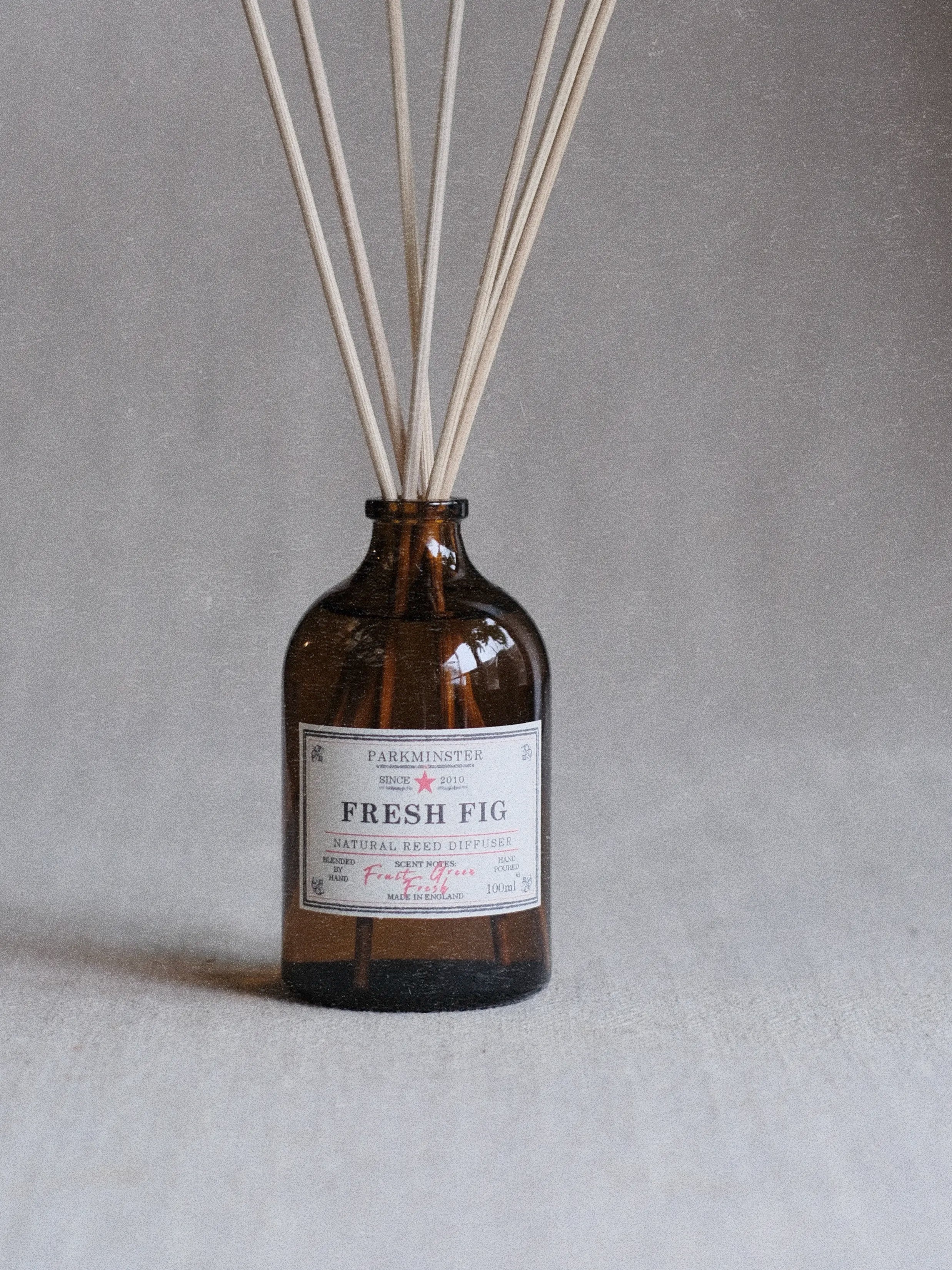 Parkminster Fresh Fig Reed Diffuser with a naturally soft, fruity-green fig fragrance for a fresh home scent.