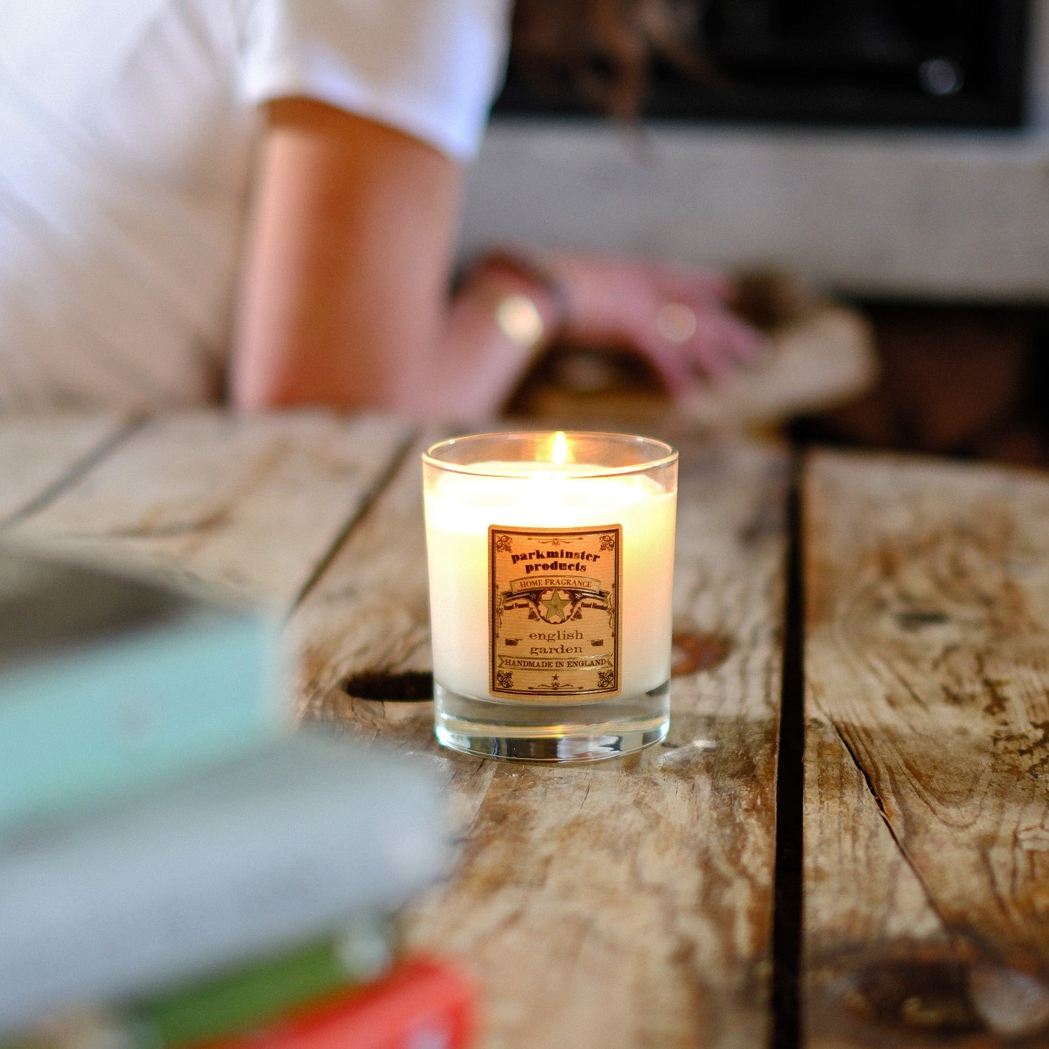 Parkminster's handcrafted large votive soy wax candles in the exclusive English Garden fragrance, carefully made in our Cornwall workshop by skilled craftspeople