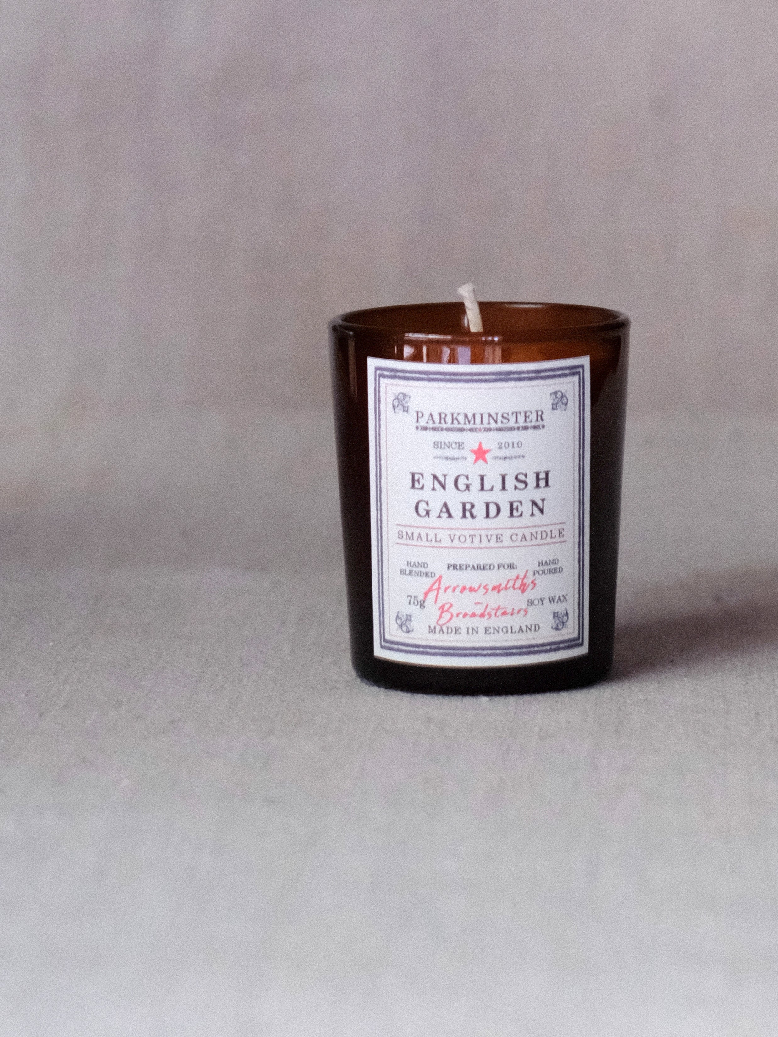 Parkminster English Garden Small Votive Candle 75g – floral, fresh jasmine & honeysuckle serenity in a natural candle gift