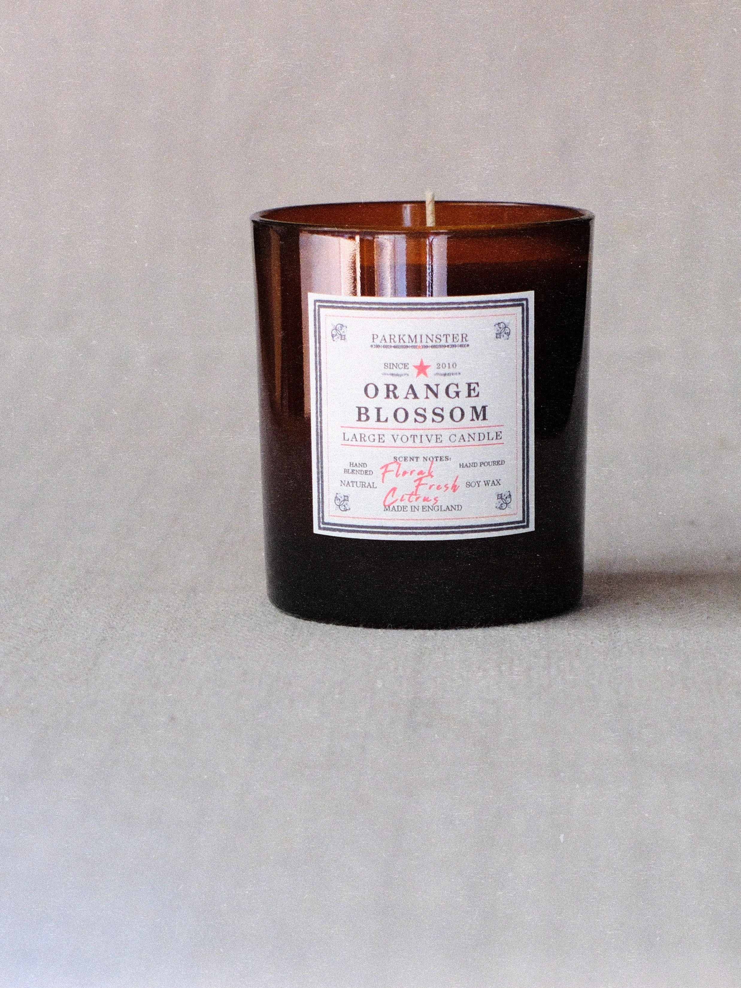 Parkminster Large Orange Blossom Scented Candle 220g – bright floral & citrus fragrance in a natural soy wax candle gift