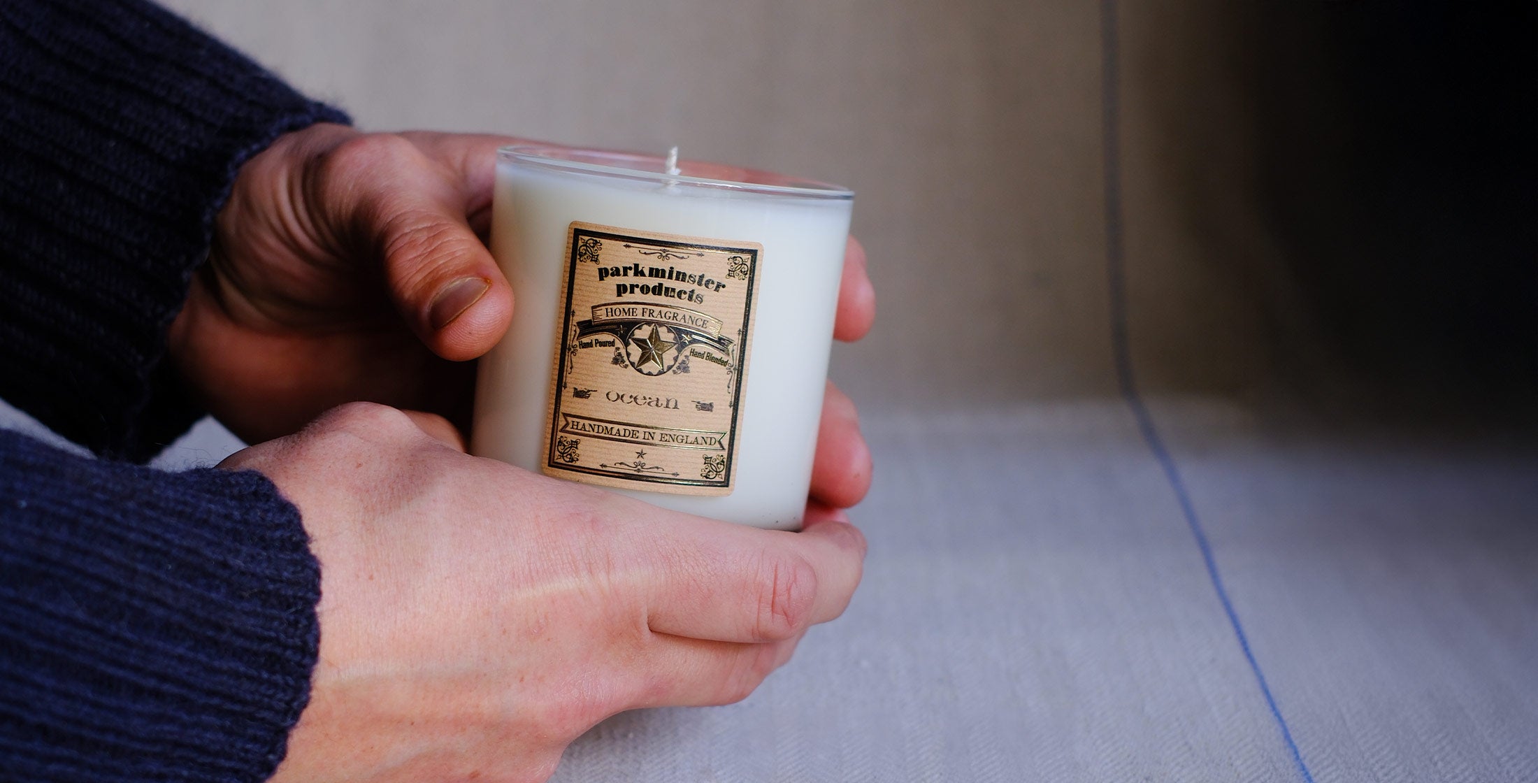 Large candle collection from Parkminster featuring 26 exquisite fragrances, including refreshing Ocean, capturing the essence of nature for a serene atmosphere.