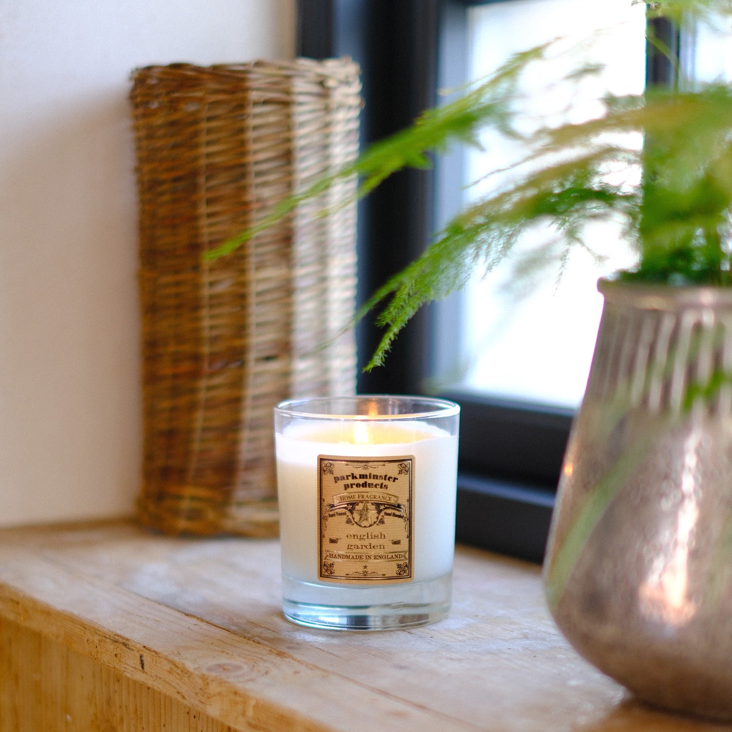 Parkminster's large votive soy wax candles, crafted with the unique English Garden fragrance, created in our Cornwall workshop by skilled artisans