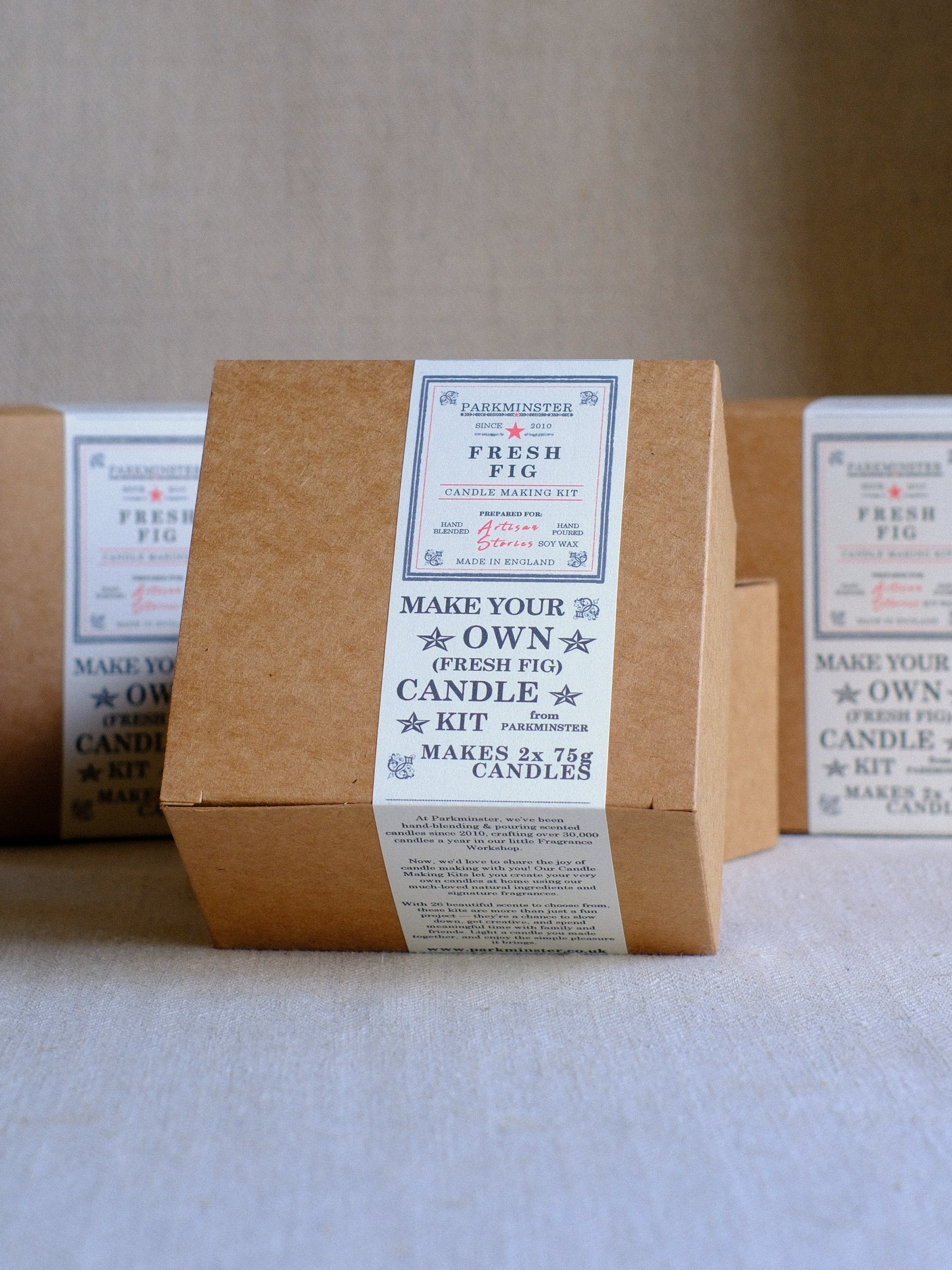 Parkminster Fresh Fig Make Your Own Candle Kit – DIY soy candle gift set with natural fragrance for creative candle making at home.