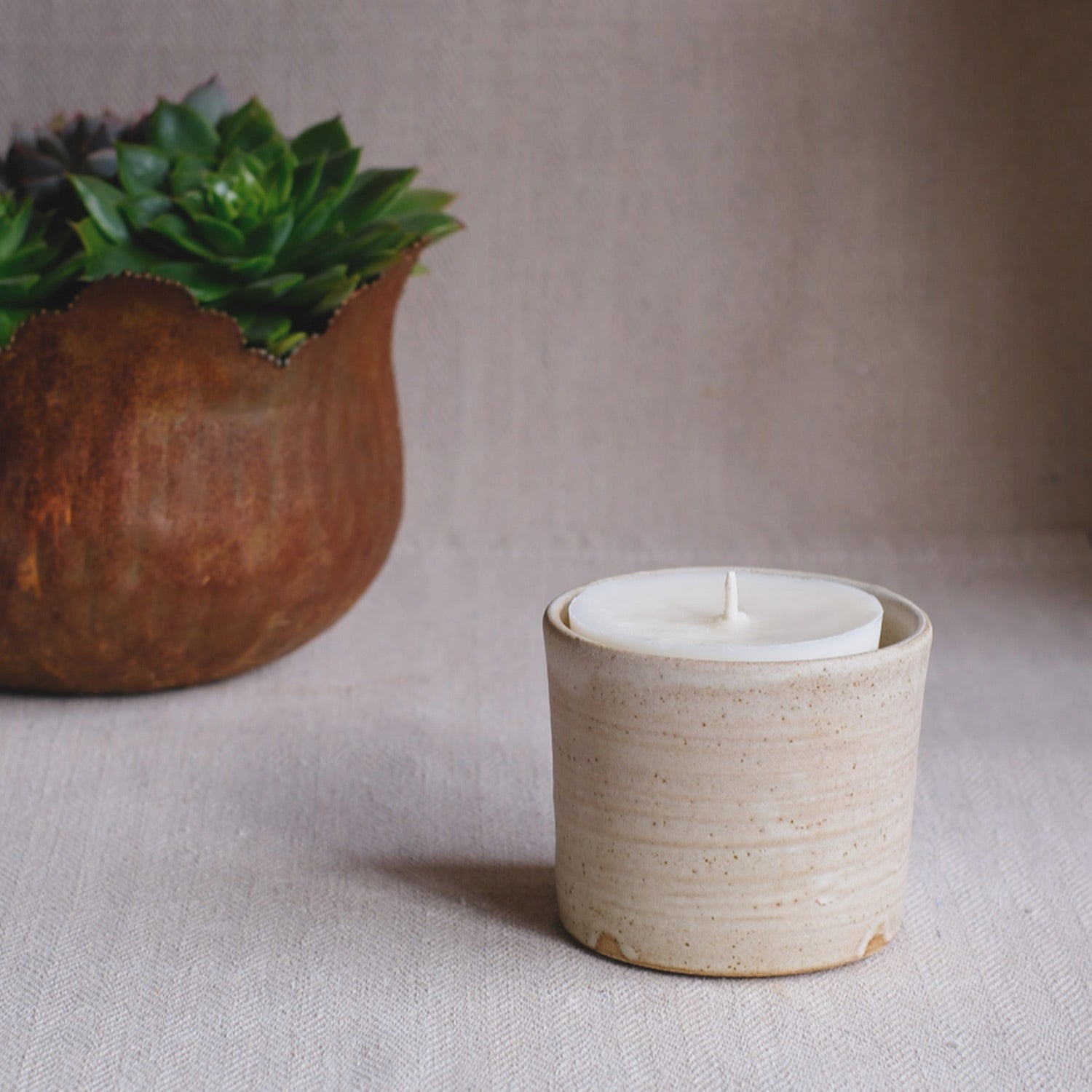 Eco-friendly soy wax candle refill by Parkminster, designed for our handcrafted Ceramic Pot Candles. Made with natural ingredients for a clean, long-lasting burn – a sustainable way to enjoy your favourite fragrance.