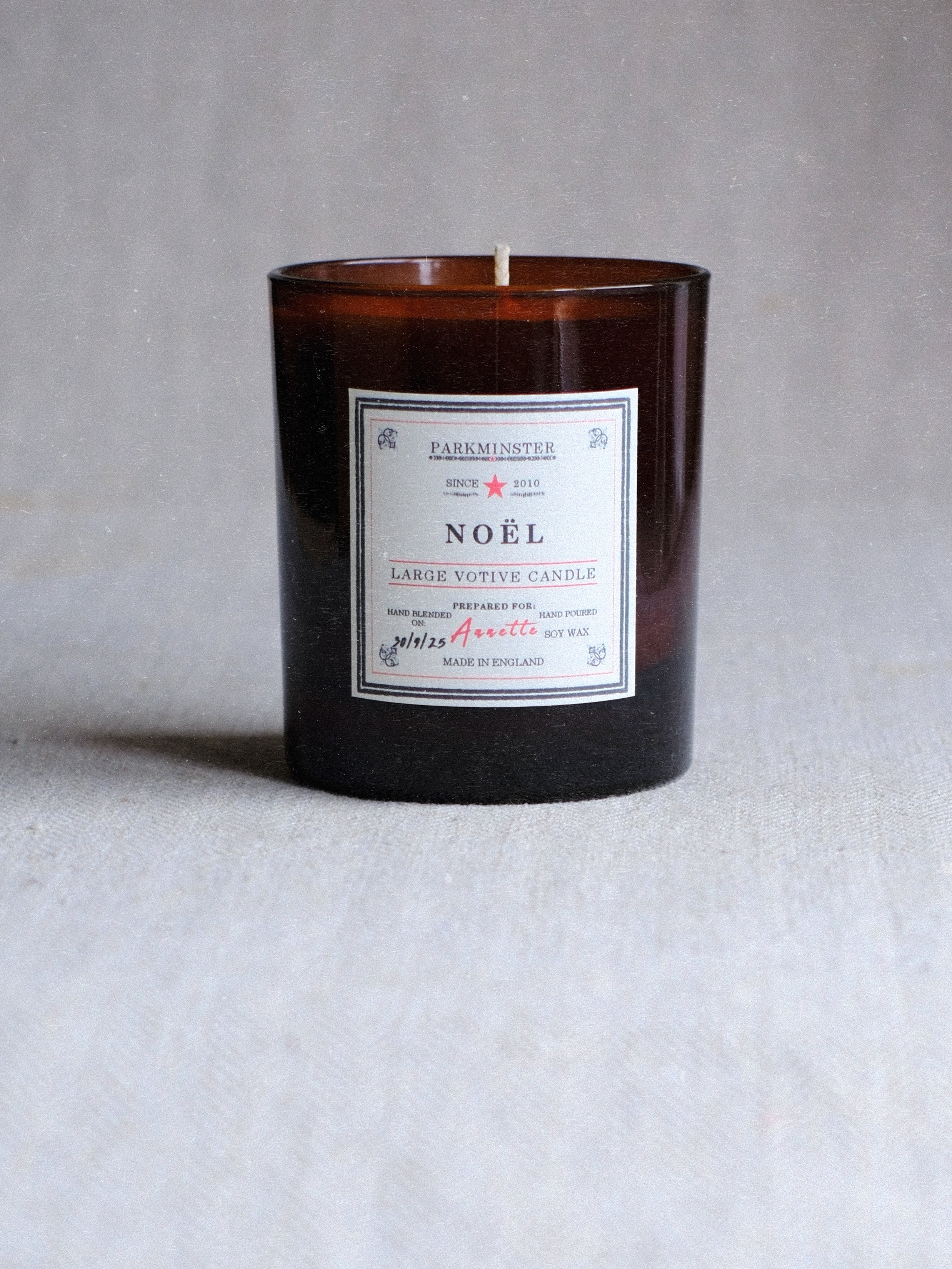 Parkminster Noël Large Scented Candle 220g – festive mandarin, clove, cinnamon & rose Christmas fragrance
