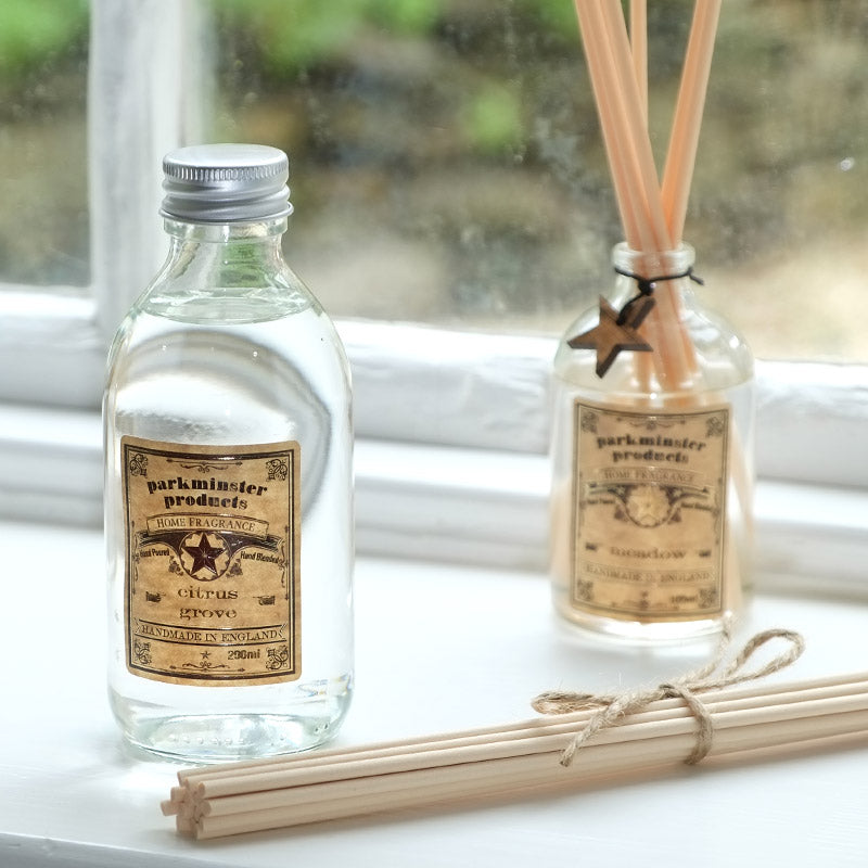 Citrus Grove scented Reed Diffuser Refill 200ml 6.6fl oz By Parkminster Home Fragrance Company Cornwall