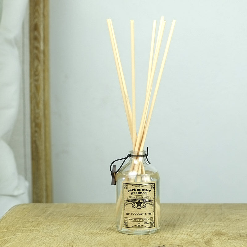 Our Coconut scented Diffuser fragrance is subtle & sweet with a hint of vanilla. It's just like being on a beach in the Caribbean