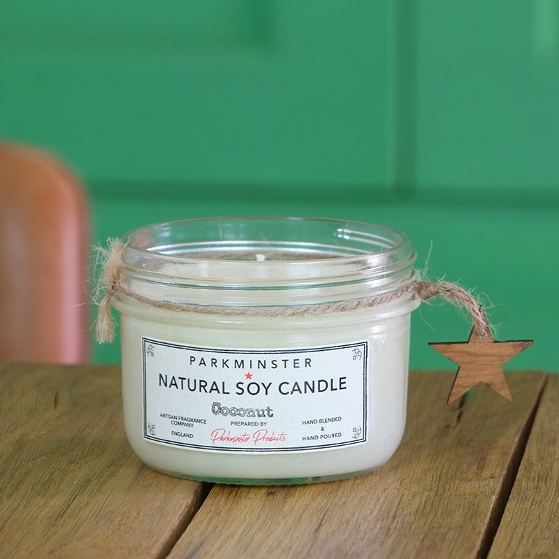 Coconut - Vintage Star Jar Candle - 280g / 9.8oz ℮ - Parkminster Home Fragrance Company