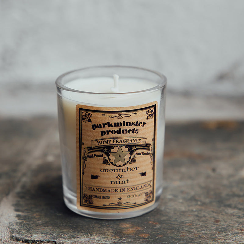 Votive Candle - Cucumber & Mint - 90g / 3 oz ℮ - Parkminster Products - Beautifully Scented Candles & Reed Diffusers for the Home