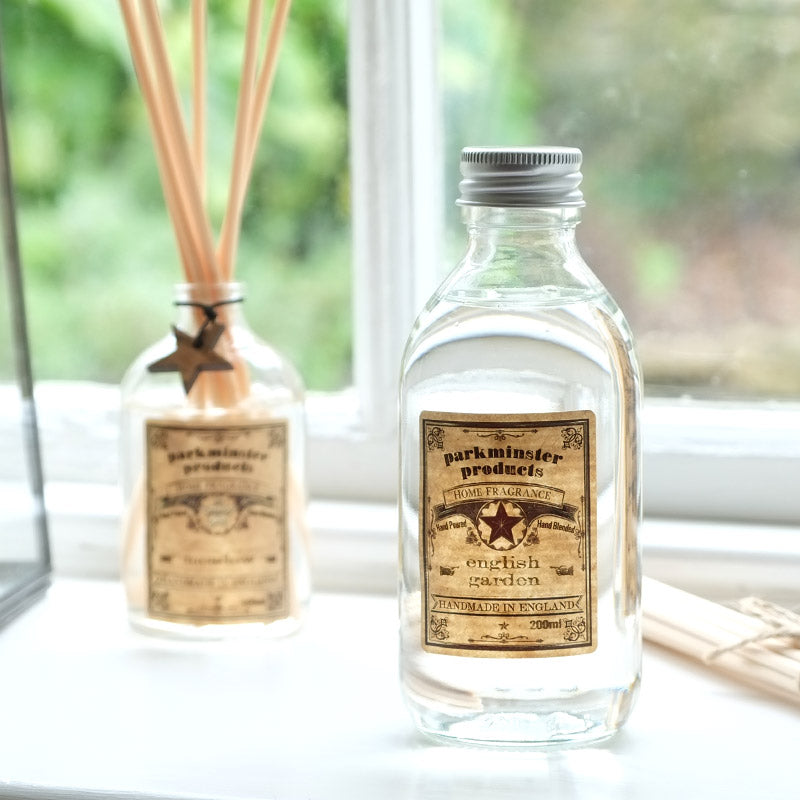 English Garden Scented Reed Diffuser Refill 200ml plus 14 reeds from Parkminster Home Fragrance Company