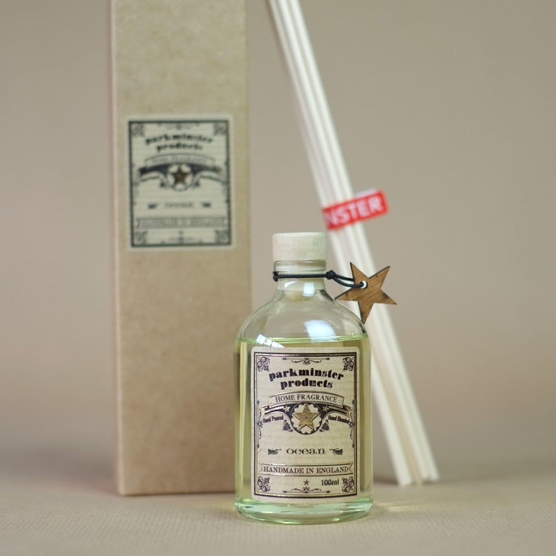 Ocean Fragrance Reed Diffuser 100ml by Parkminster Home Fragrance Company - Made in England - Made by Hand - Made by US