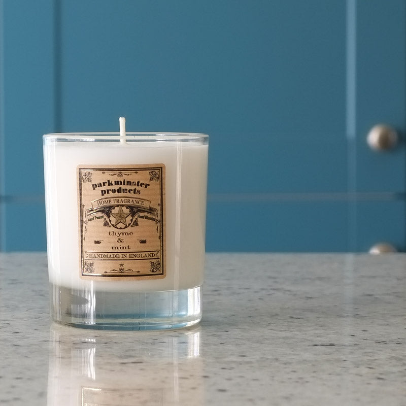 Thyme & Mint - Large Votive Candle - 300g / 11 oz ℮ - Parkminster Products - Beautifully Scented Candles & Reed Diffusers for the Home